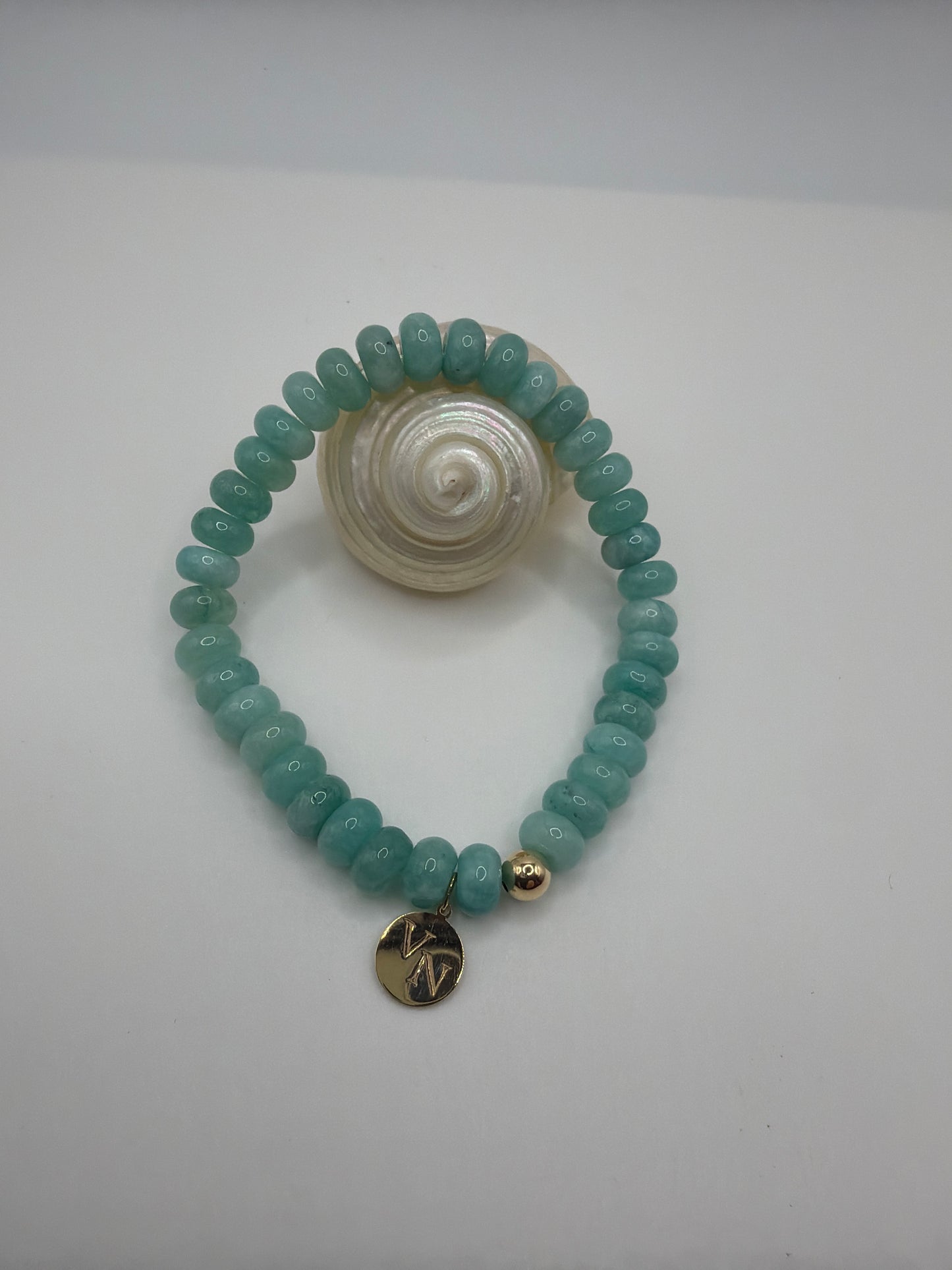 Amazonite beaded bracelet