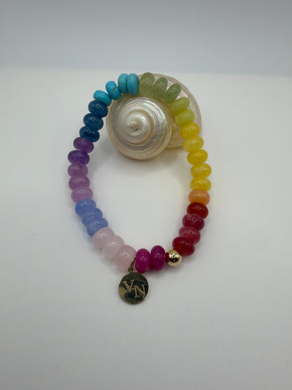 Rainbow beaded bracelet