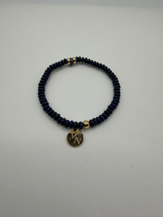 Lapis Lazuli beaded bracelet