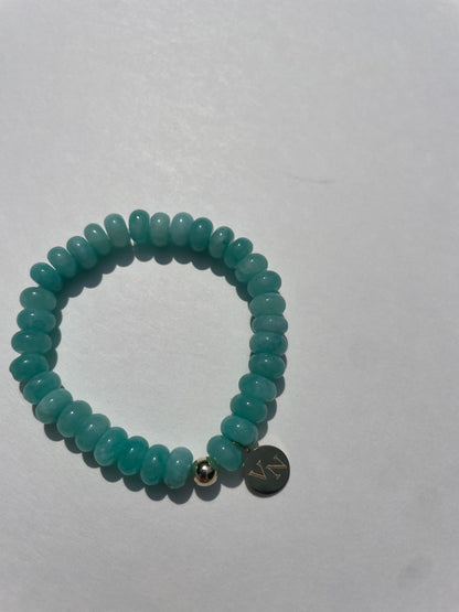 Amazonite beaded bracelet